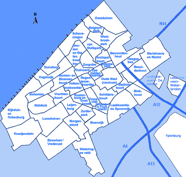 postcode kaart den haag Postcode Den Haag   Het Postcode en Adresboek van Nederland